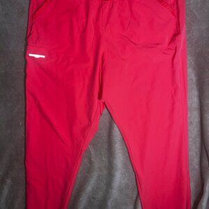 Skechers‎ by Barco Cargo Scrubs Women 3XL Coral Elastic Waistband Work Pants (Q)
